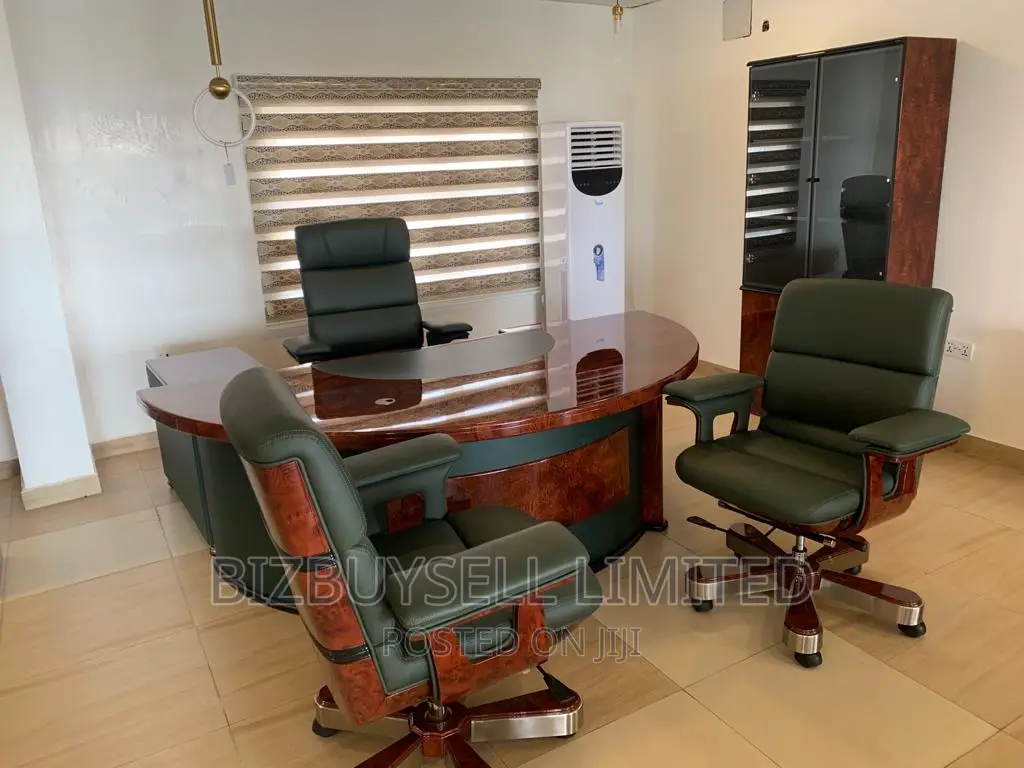Super Executive Office Table and Chair, Visitors Chair, Shel
