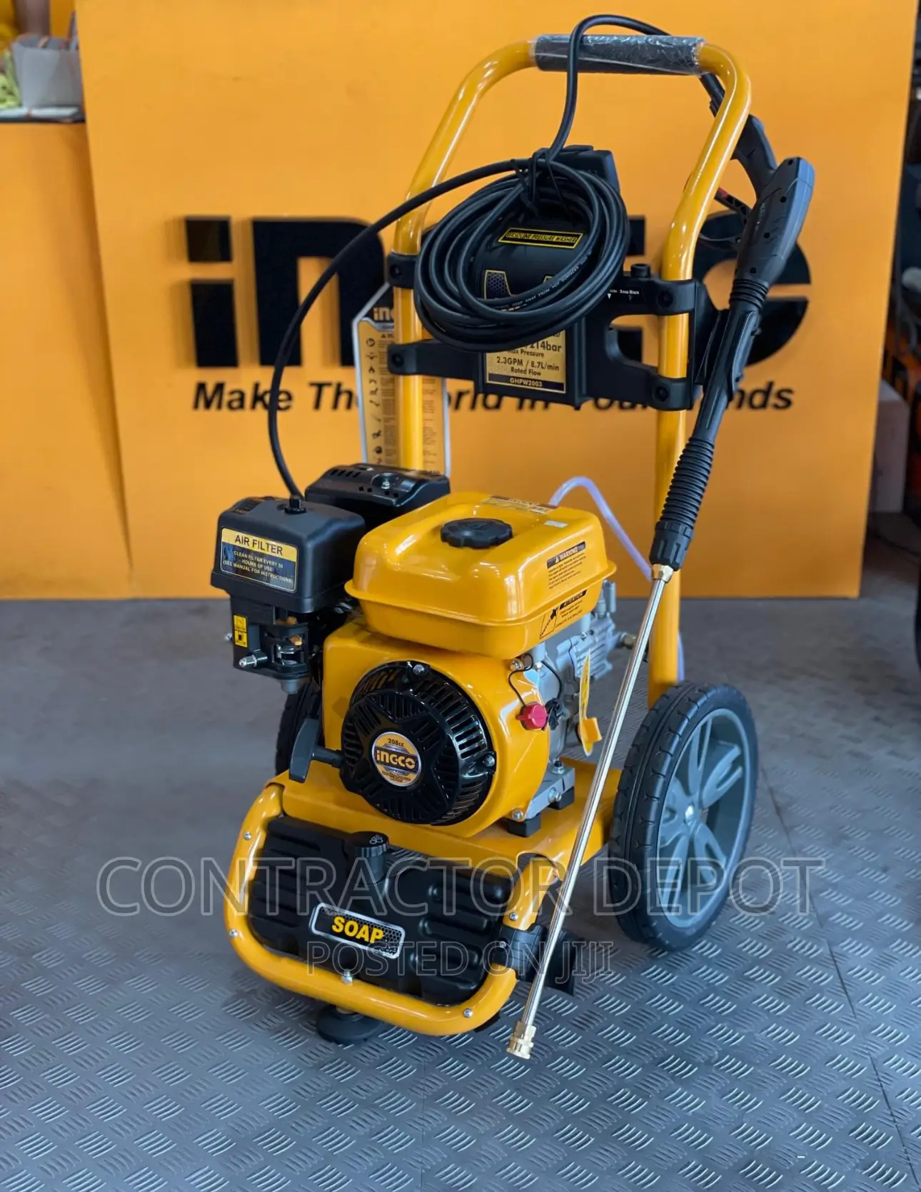Ingco Ghpw2003 Gasoline Pressure Washer -3-Piston Axial Pump