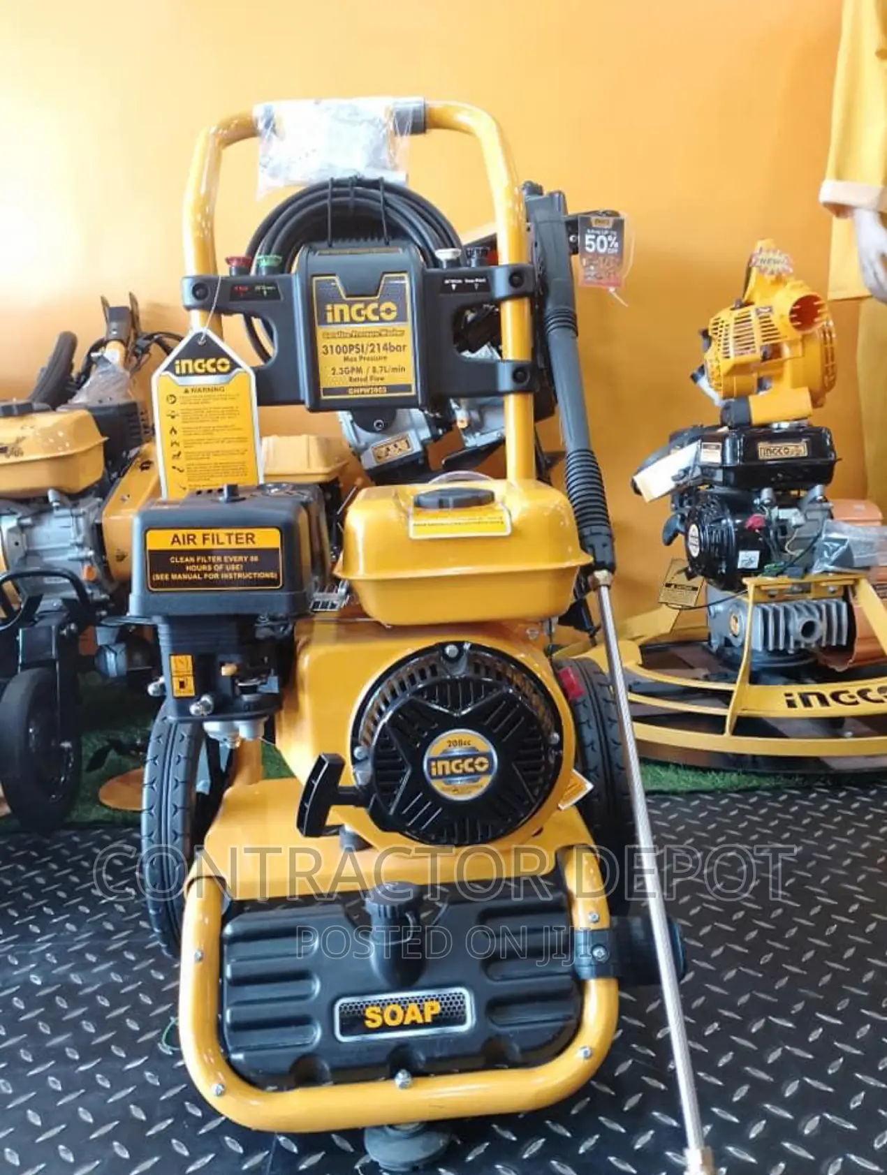 Ingco Ghpw2003 Gasoline Pressure Washer -3-Piston Axial Pump