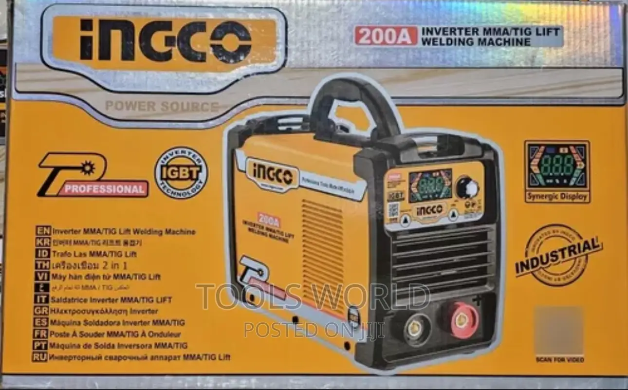 Ingco Inverter MMA Welding Machine 200 AMP - ING- MMA200381