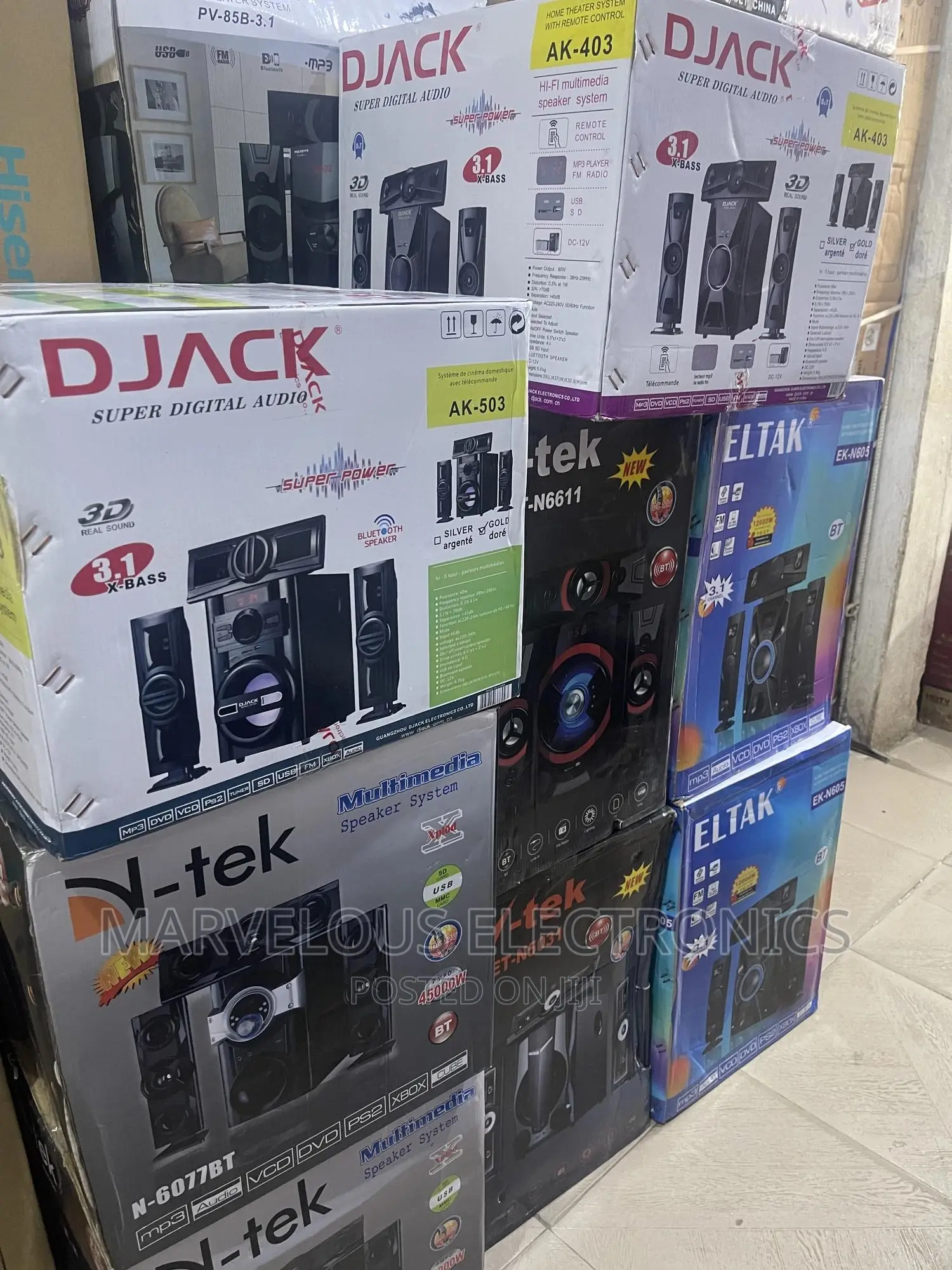 Brand New D Jack /E-tek /Entak Sound System System