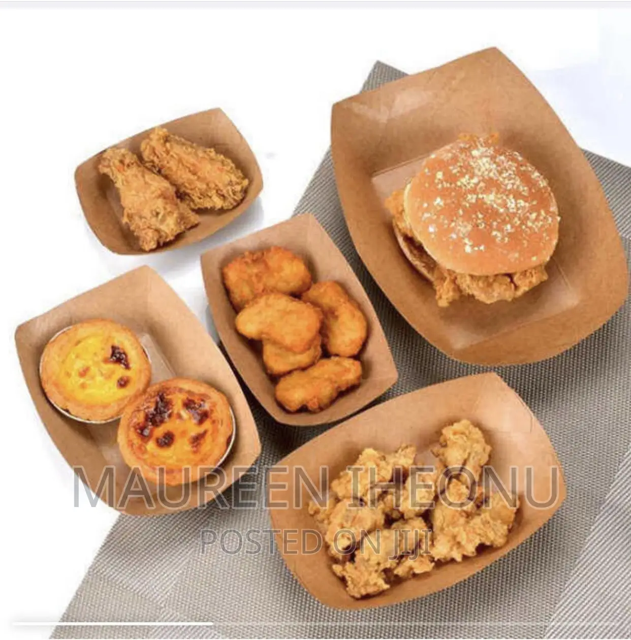Boat Paper Tray - Medium Size (50pcs)
