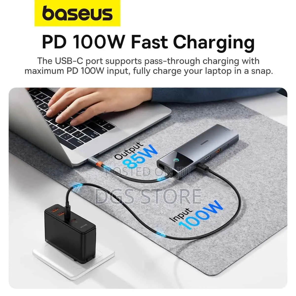 Baseus at 60HZ Clarity Ultrajoy Series 10 Port Hub