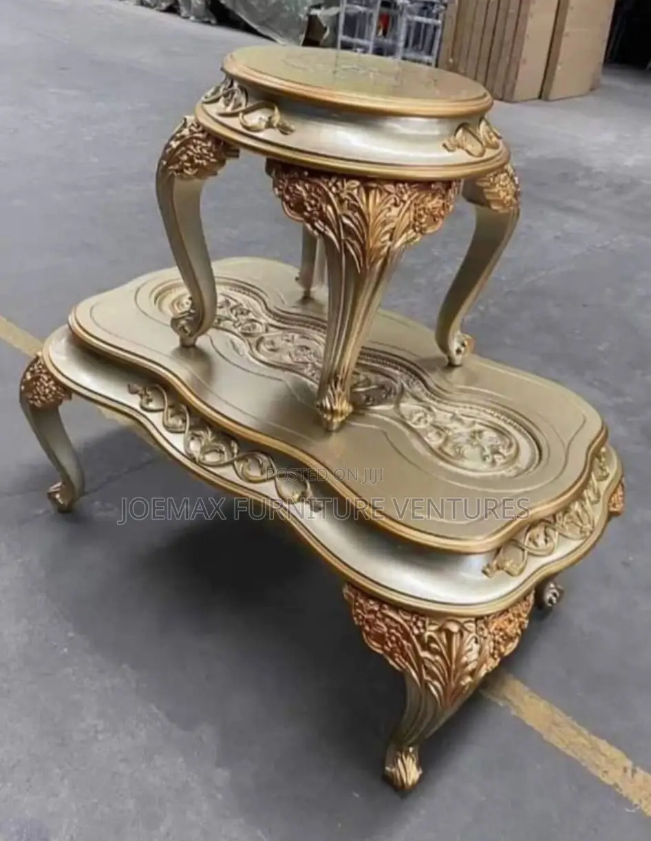 Turkish Royal Center Table With Two Side Stools.