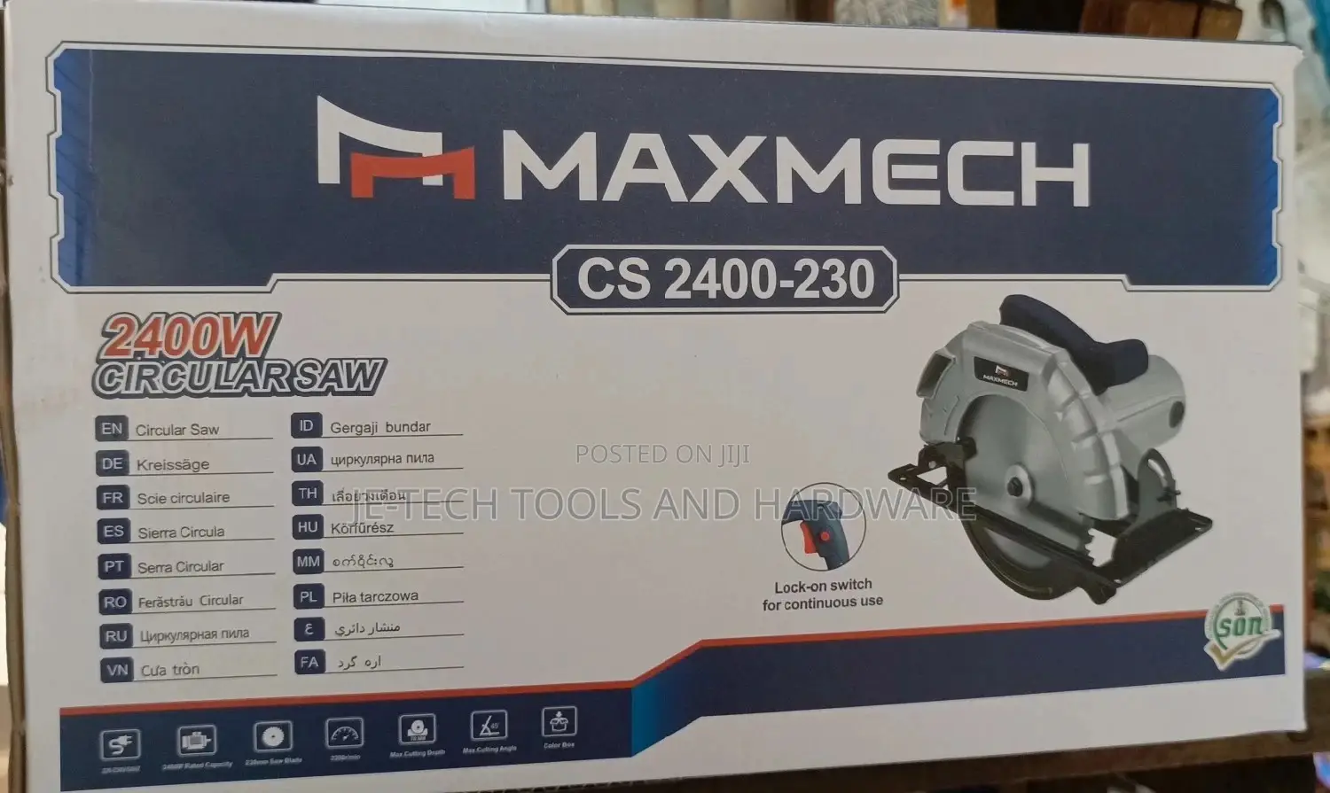 MAXMECH Circular Saw Machine - 9 Inches - 2400W