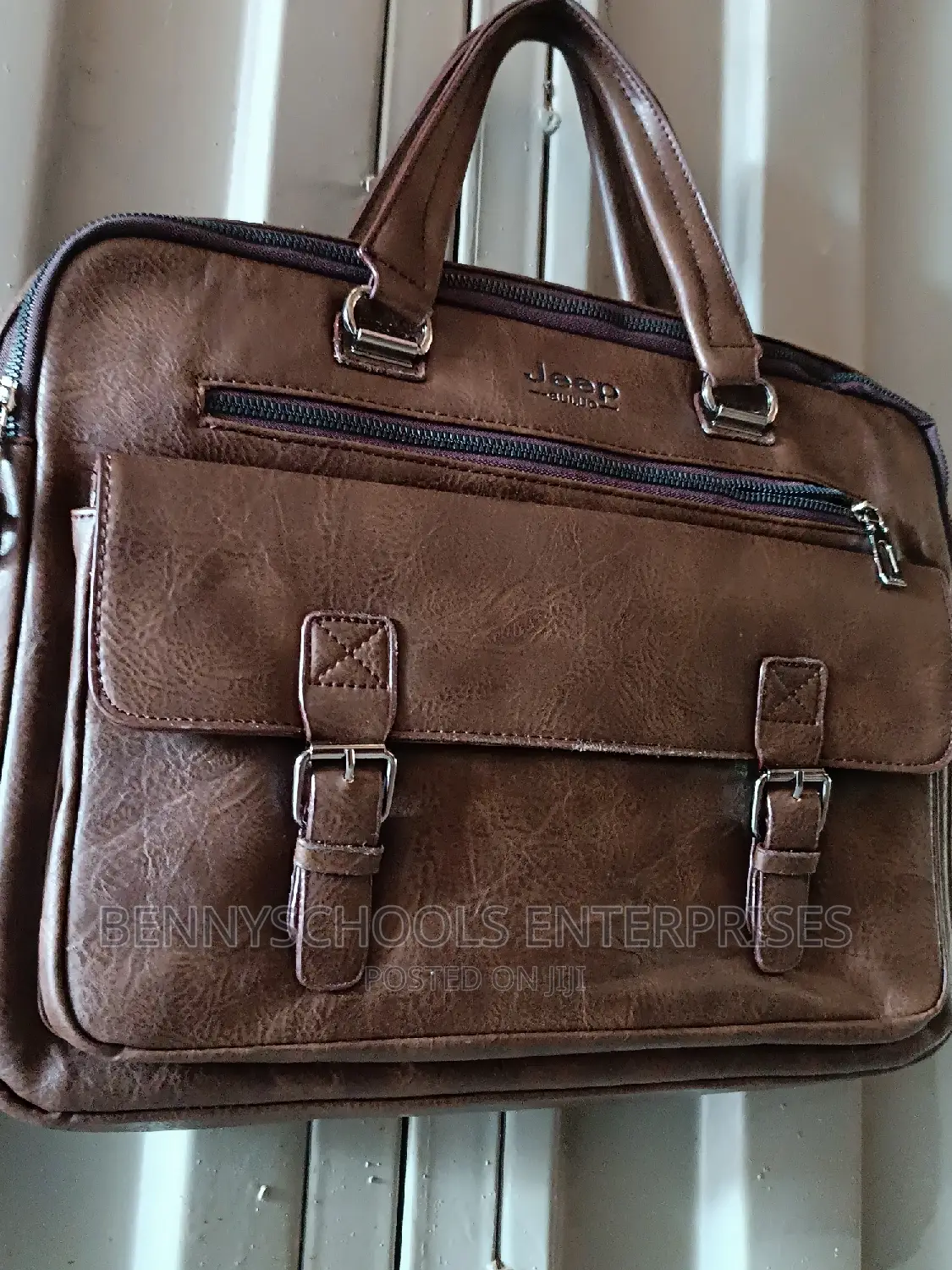 Jeep Leather Office, Laptop, Conference and Business Bag