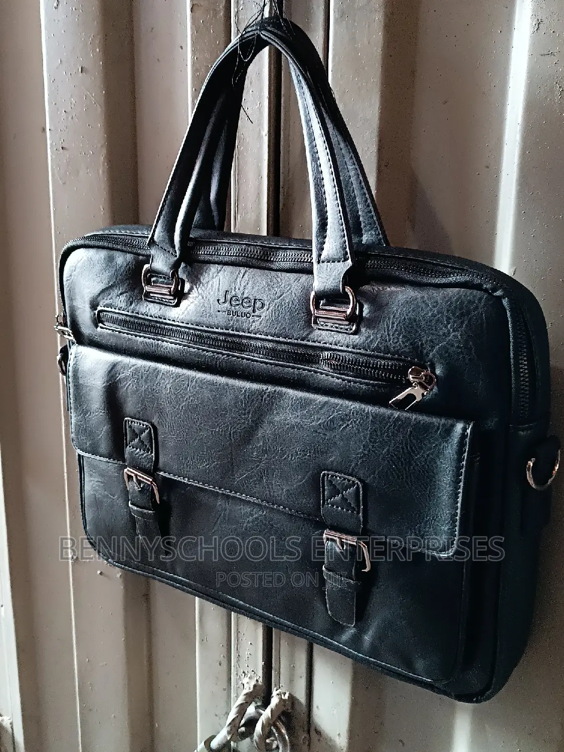 Jeep Leather Office, Laptop, Conference and Business Bag