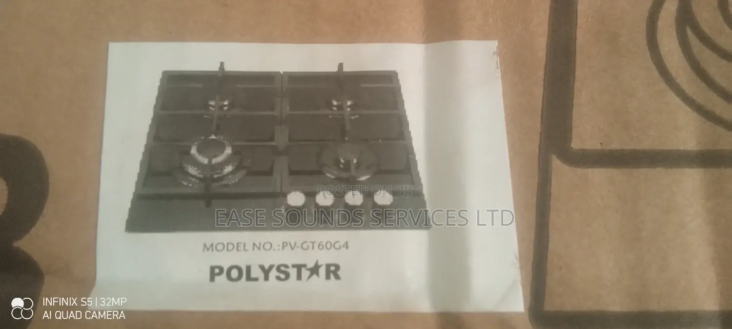 Polyestar All Gas Built-in Glass Hob