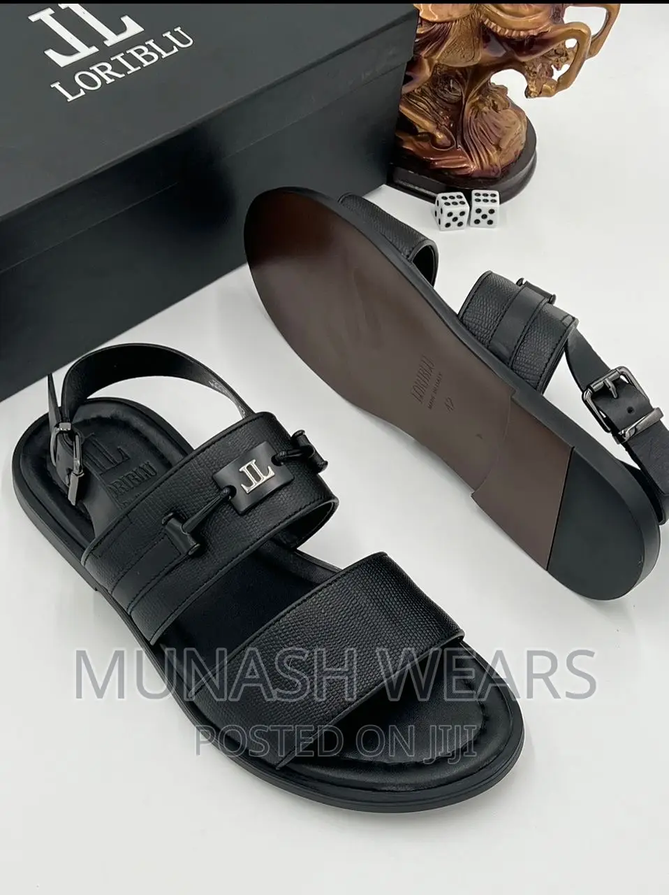 Italian Leather Lori Blu Sandal