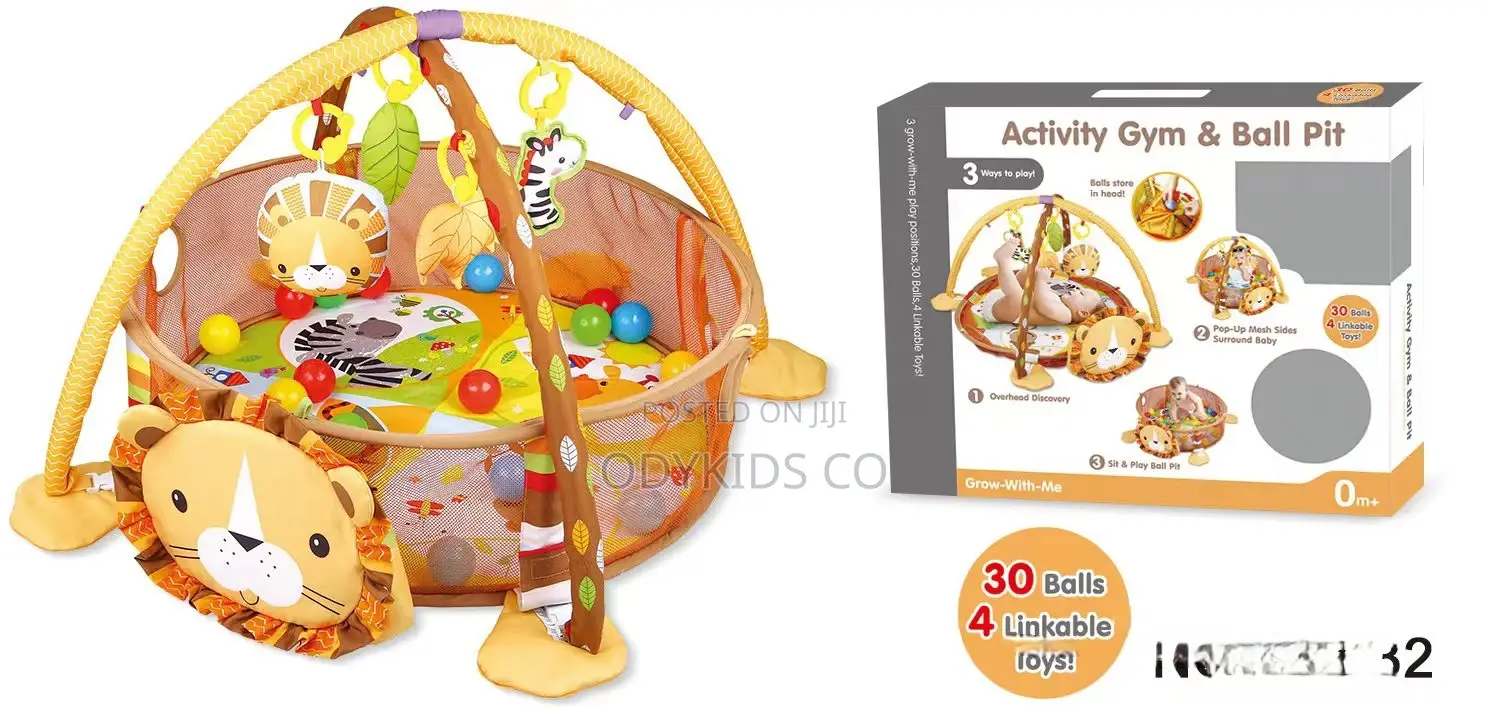 Educational Baby Activity Mat Ball Pit - Unisex Play Gym