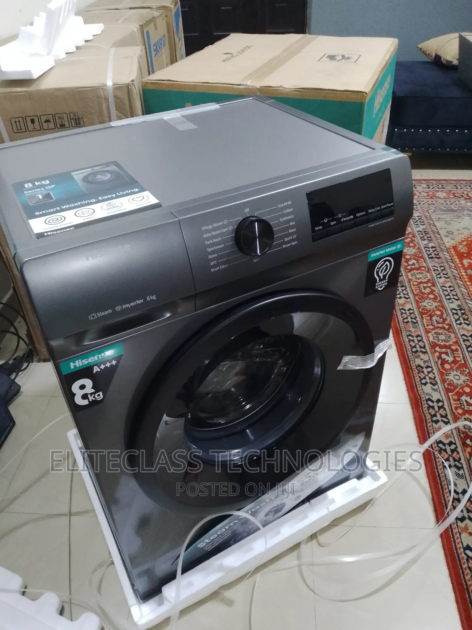 Hisense Wash and Spin 8KG Front Load Washing Machine