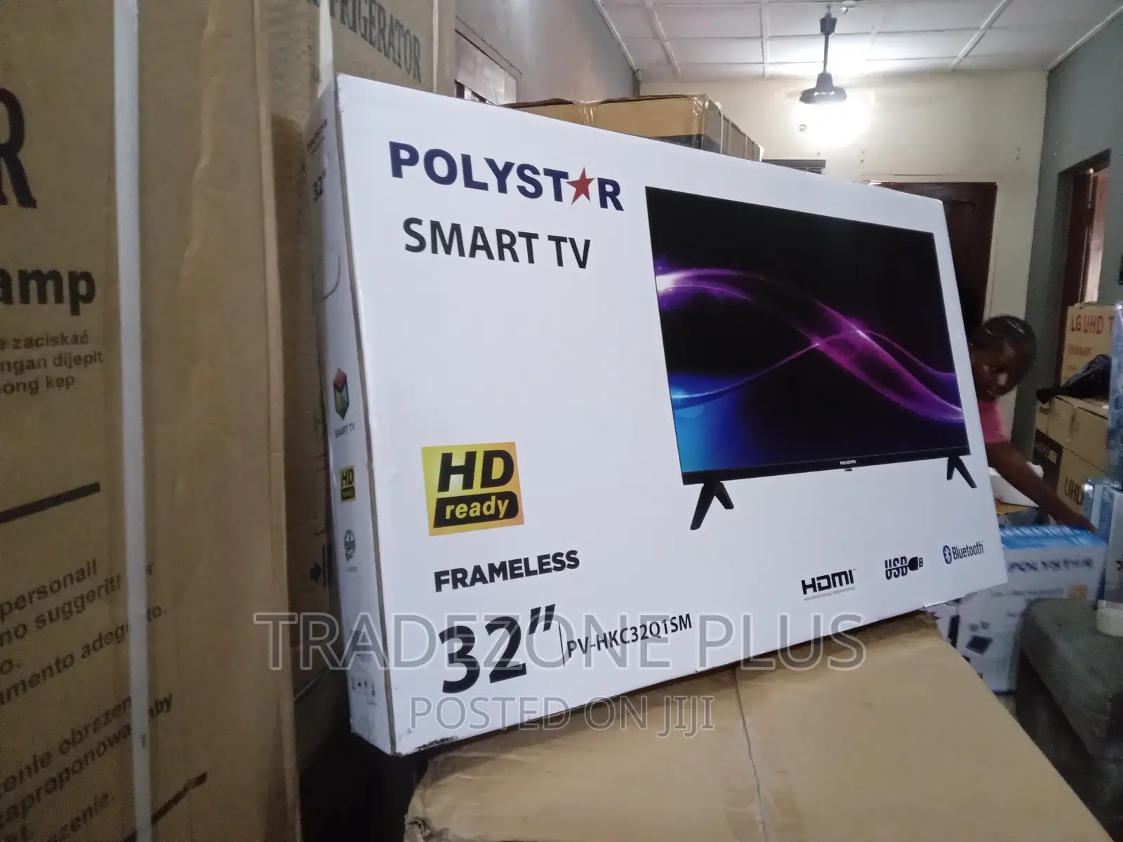 Affordable Polystar 32'' Smart TV With Bluetooth.Pvhkc32q1sm