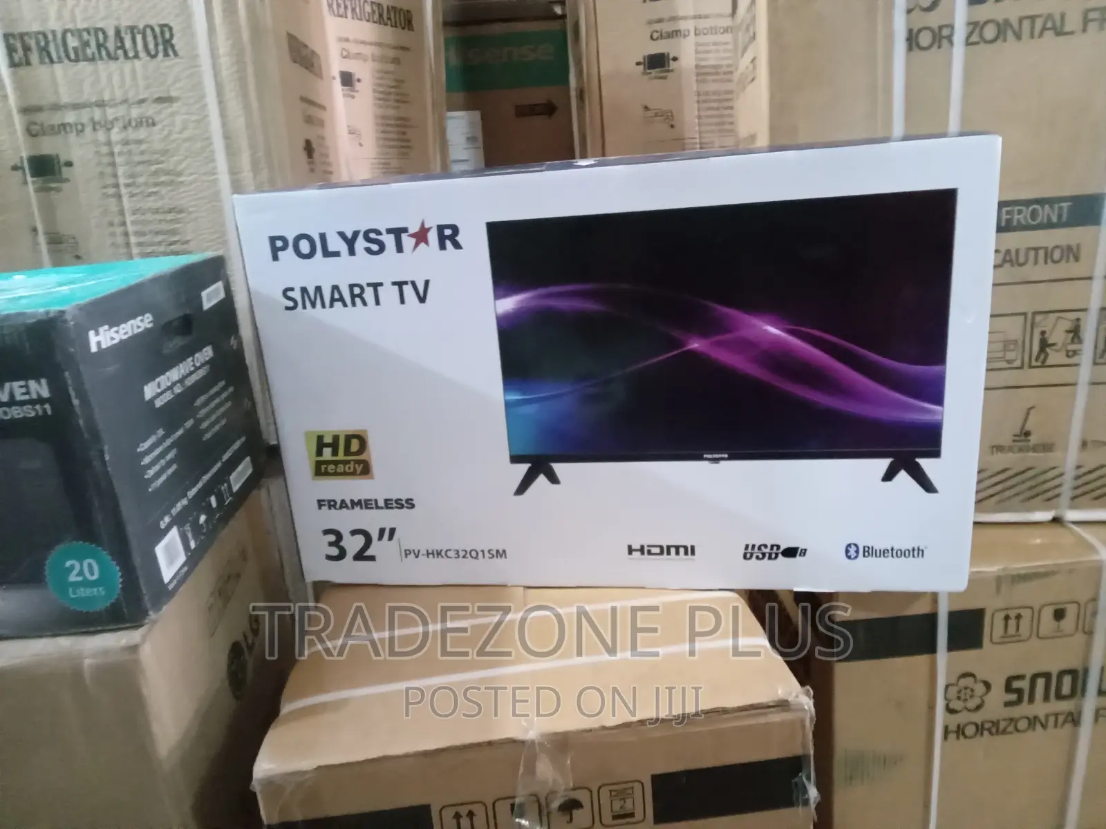 New in Polystar 32'' Smart TV With Bluetooth-Pvhkc32q1sm