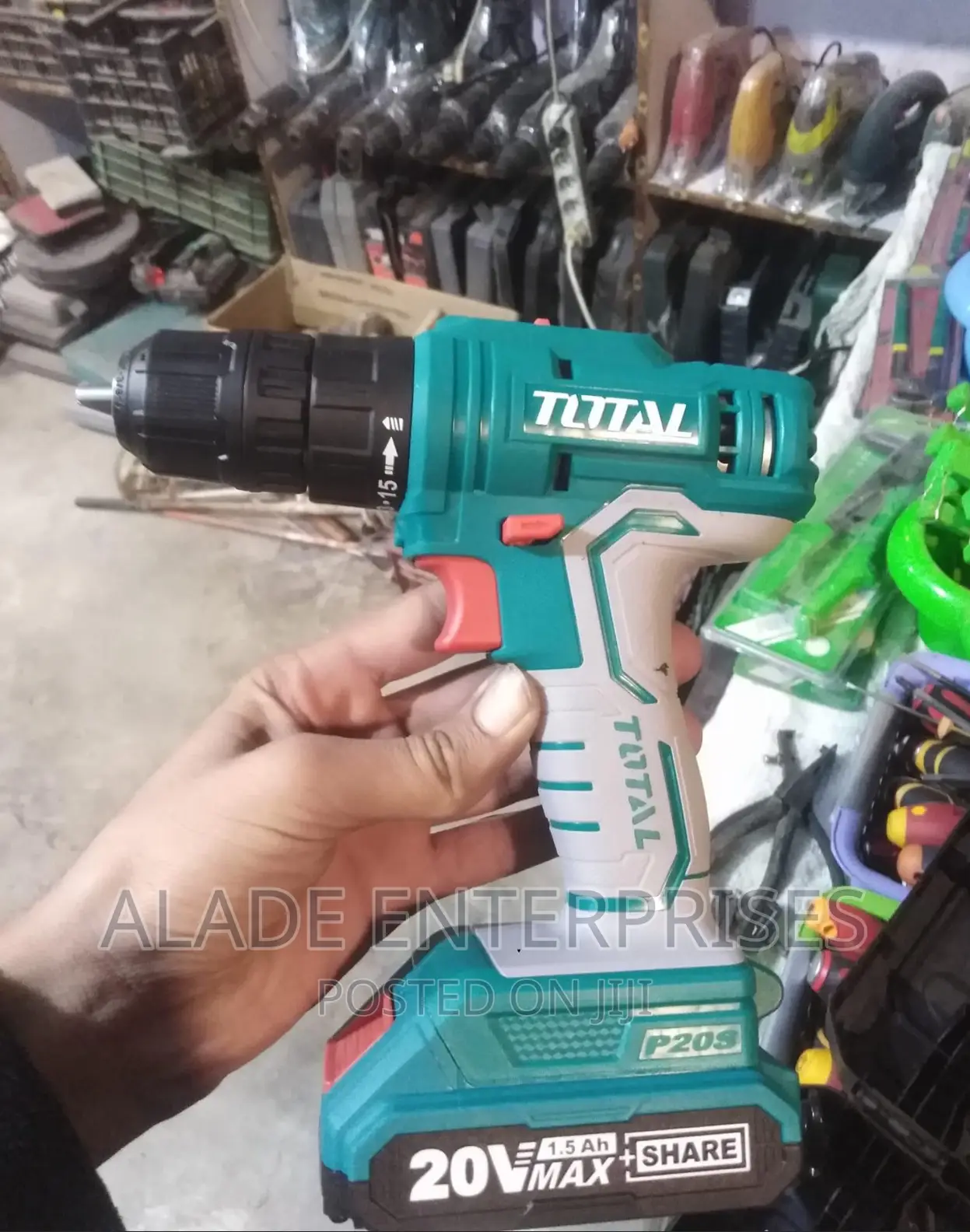 Cordless Drill Lithium-Ion Drill 1.5 Ah, Total TDLI20028 DUT