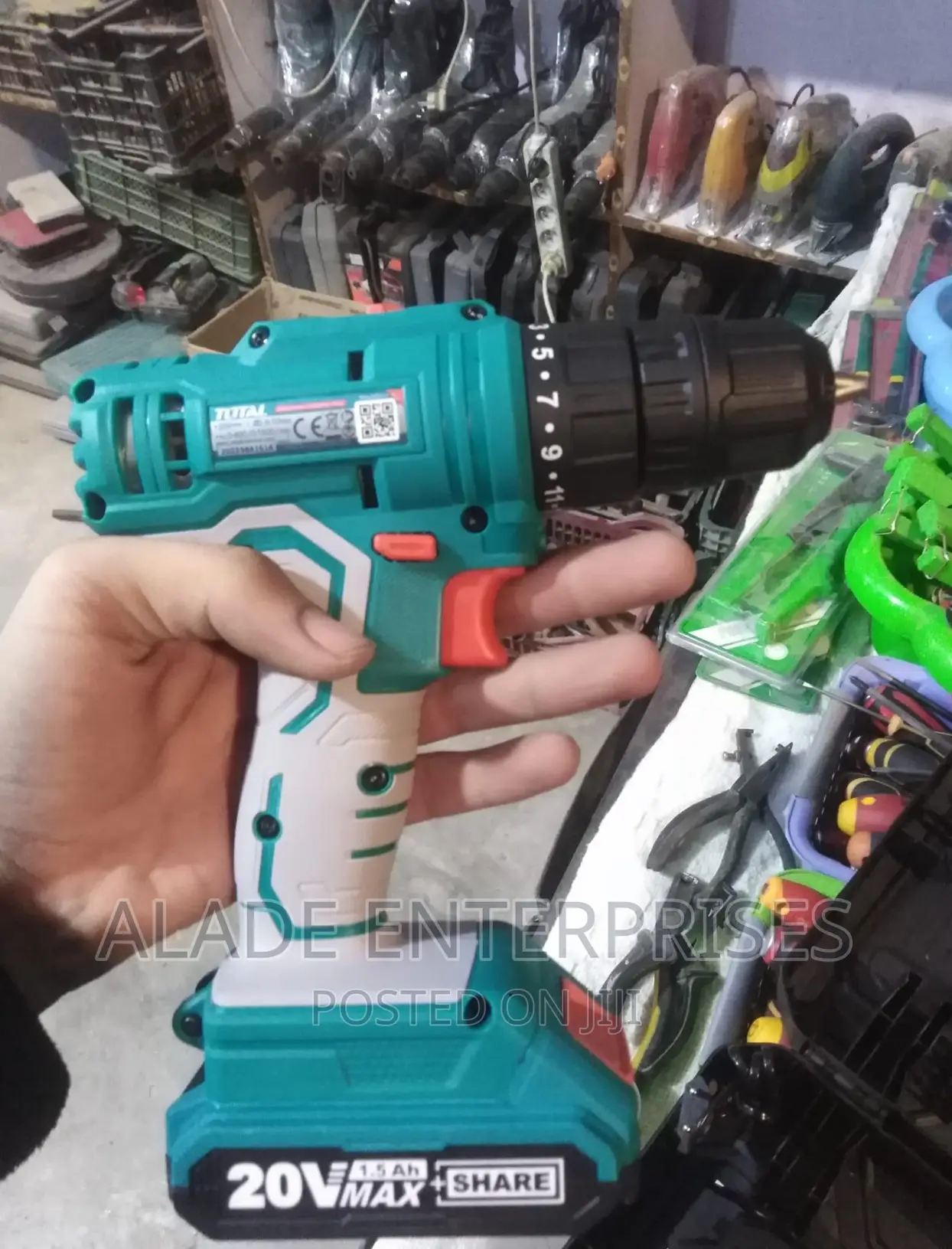 Cordless Drill Lithium-Ion Drill 1.5 Ah, Total TDLI20028 DUT