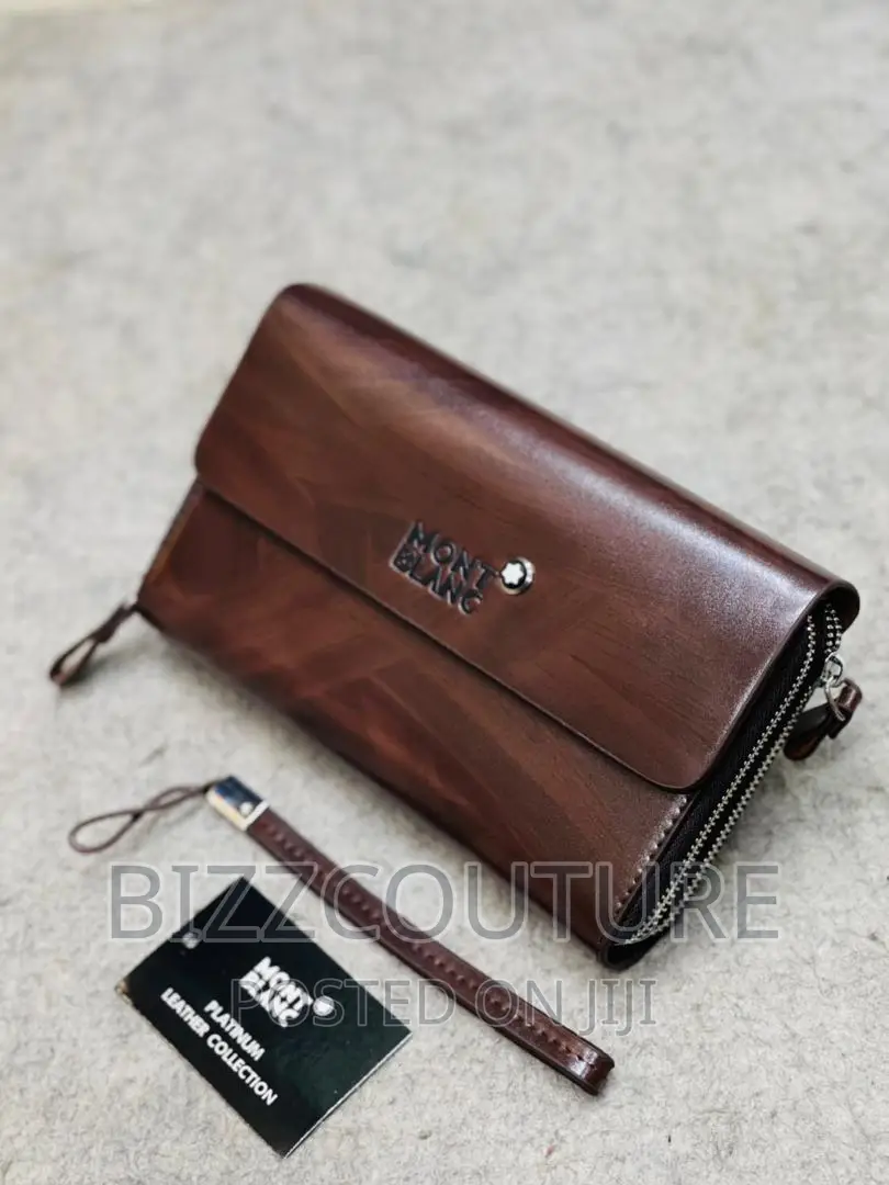 Original Montblanc Leather Clutches Bags Available in Store