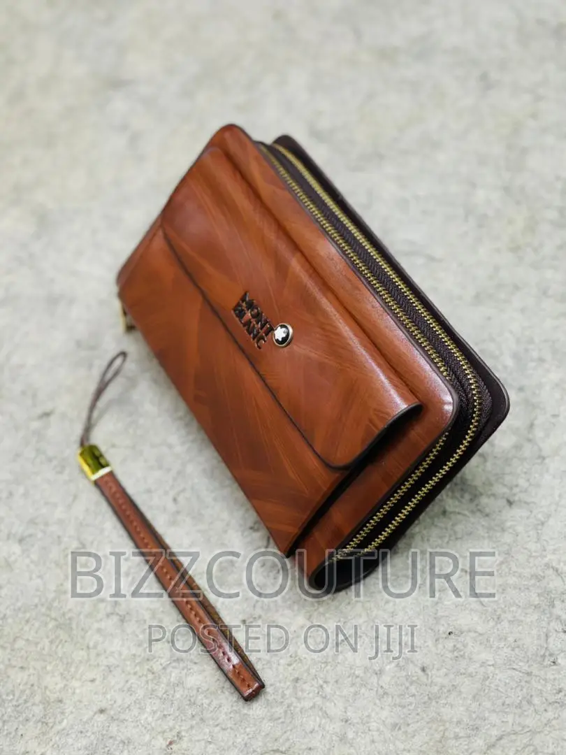 Original Montblanc Leather Clutches Bags Available in Store