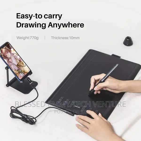 Huion Inspiroy H1060P 10×6.25 Inch Graphics Tablet