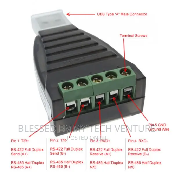 USB to RS-422/485 Converter FTDI CHIP W/ Terminals
