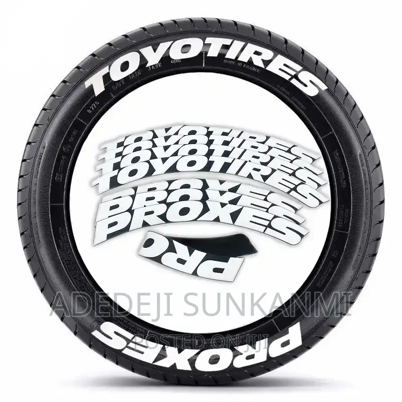 Car Tire Lettering Sticker- Toyo Tyre