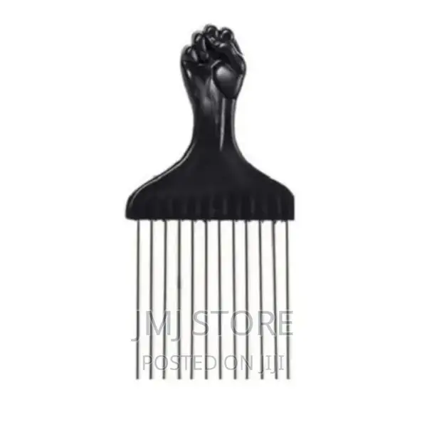 Professional Afro Hair Comb - Black