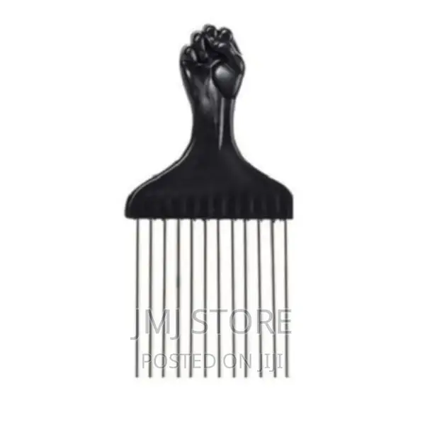 Professional Afro Hair Comb - Black