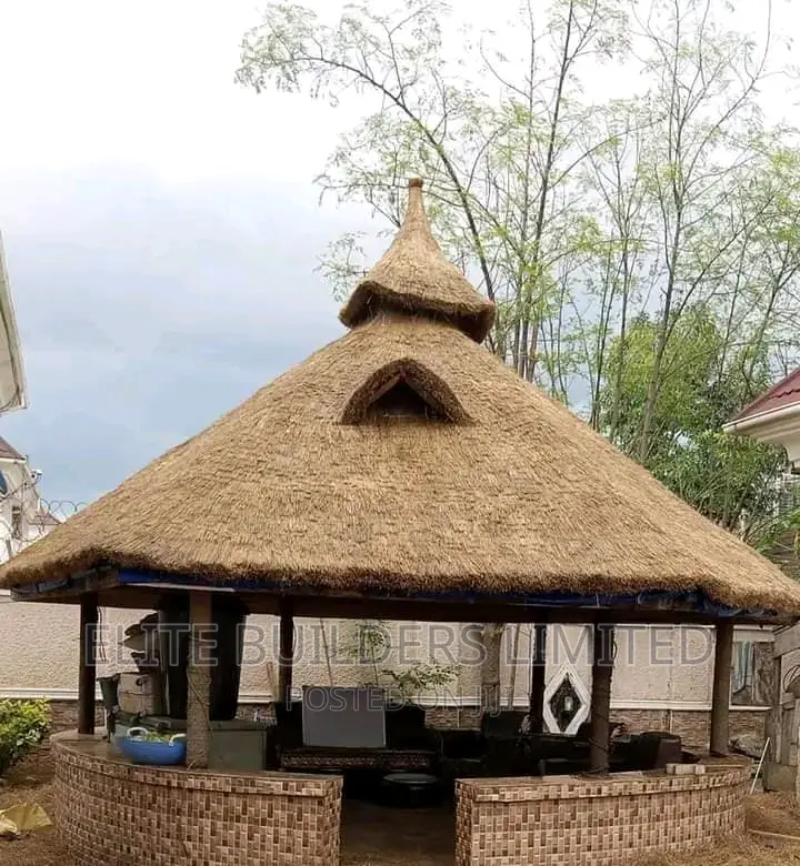 Brilliant Round Hut Bush Bar Gazebo in Lagos