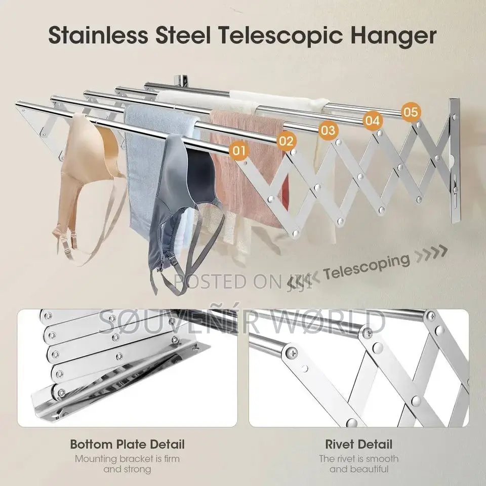 Extendable Drying Rack Stainless