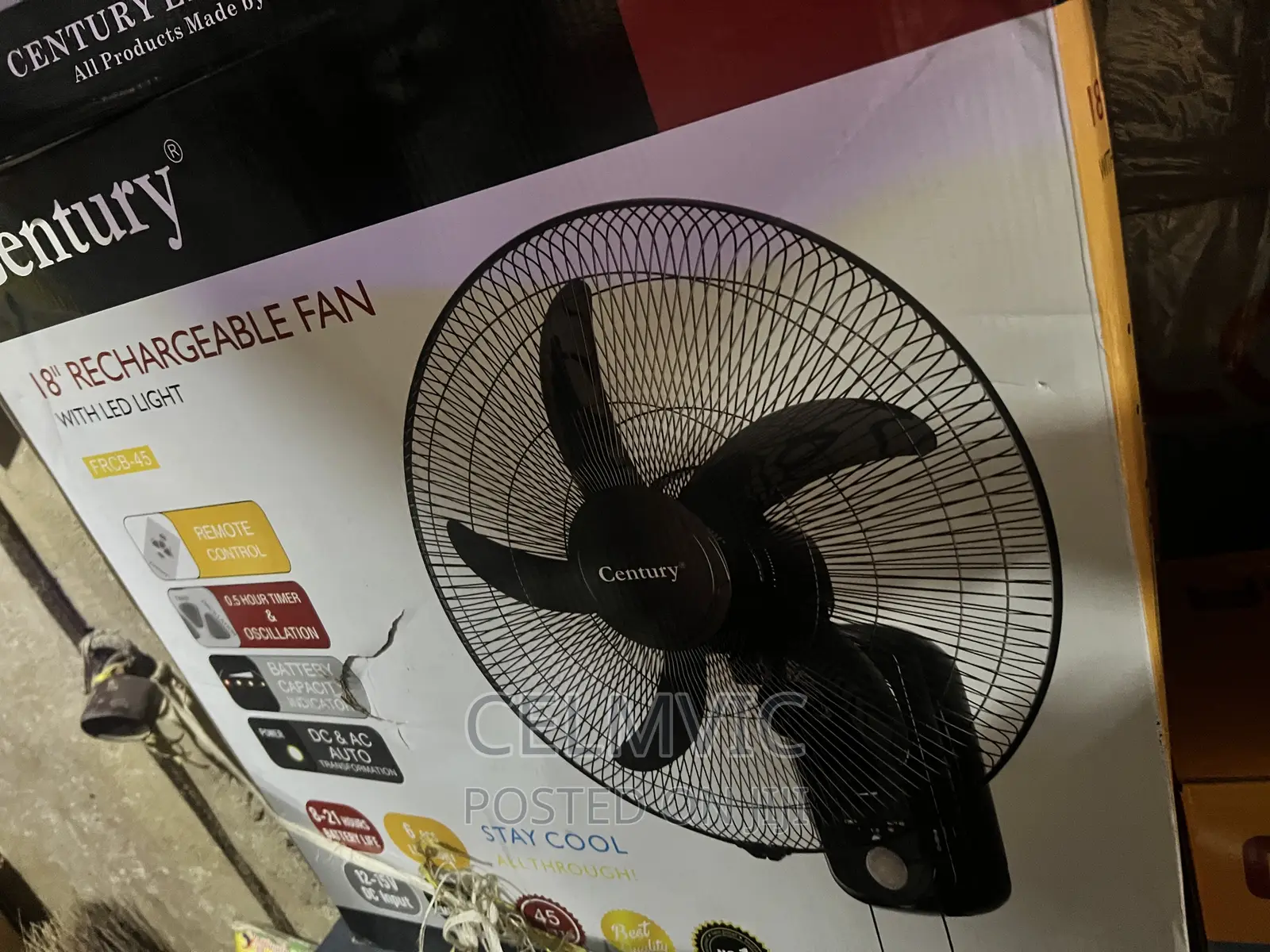 Rechargeable Wall Fan