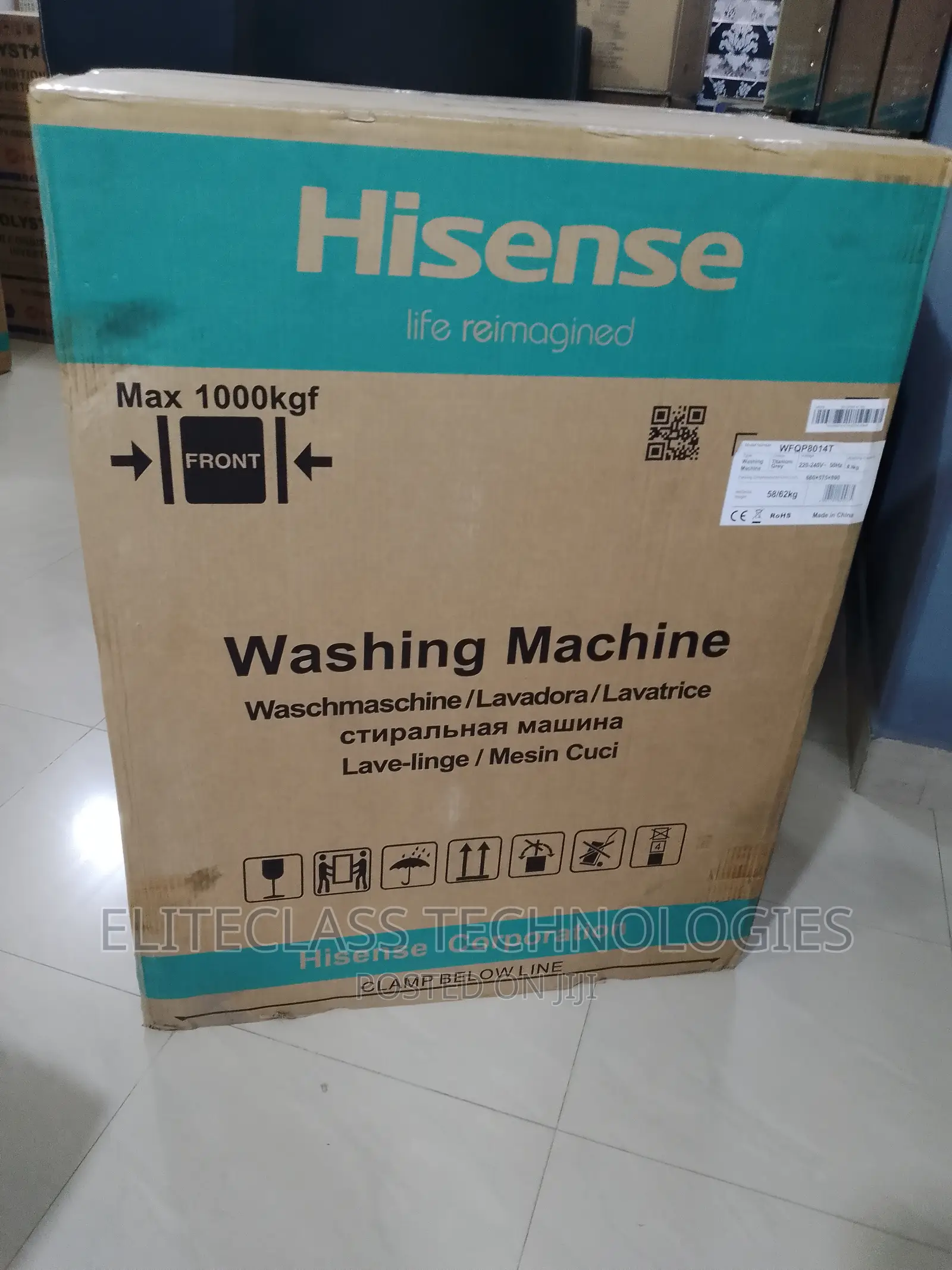Hisense WFQP8014T (Original) Front Load Washing Machine