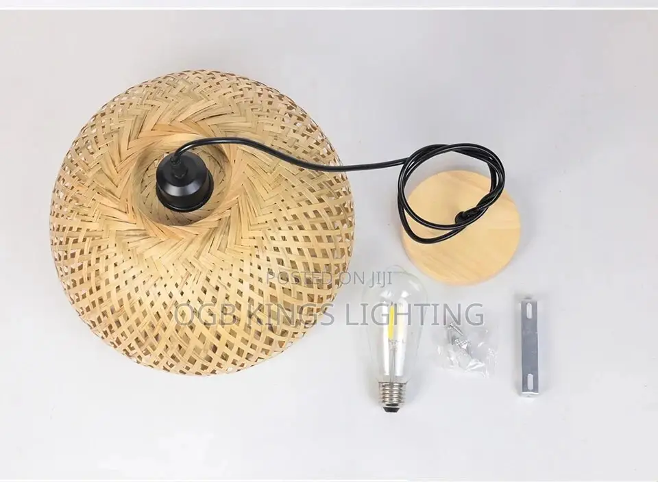 Handmade Vintage Pendant Lamp Bomboo Restaurant Chandelier