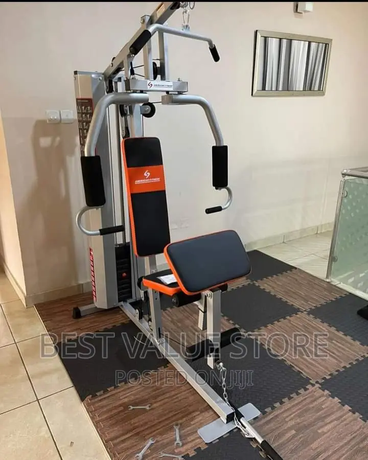 American Fitness 1 Station Gym With Back Cover
