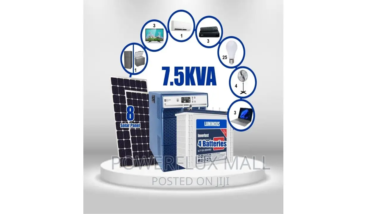 7.5 Kva (Non-Hybrid)Solar Installation Package