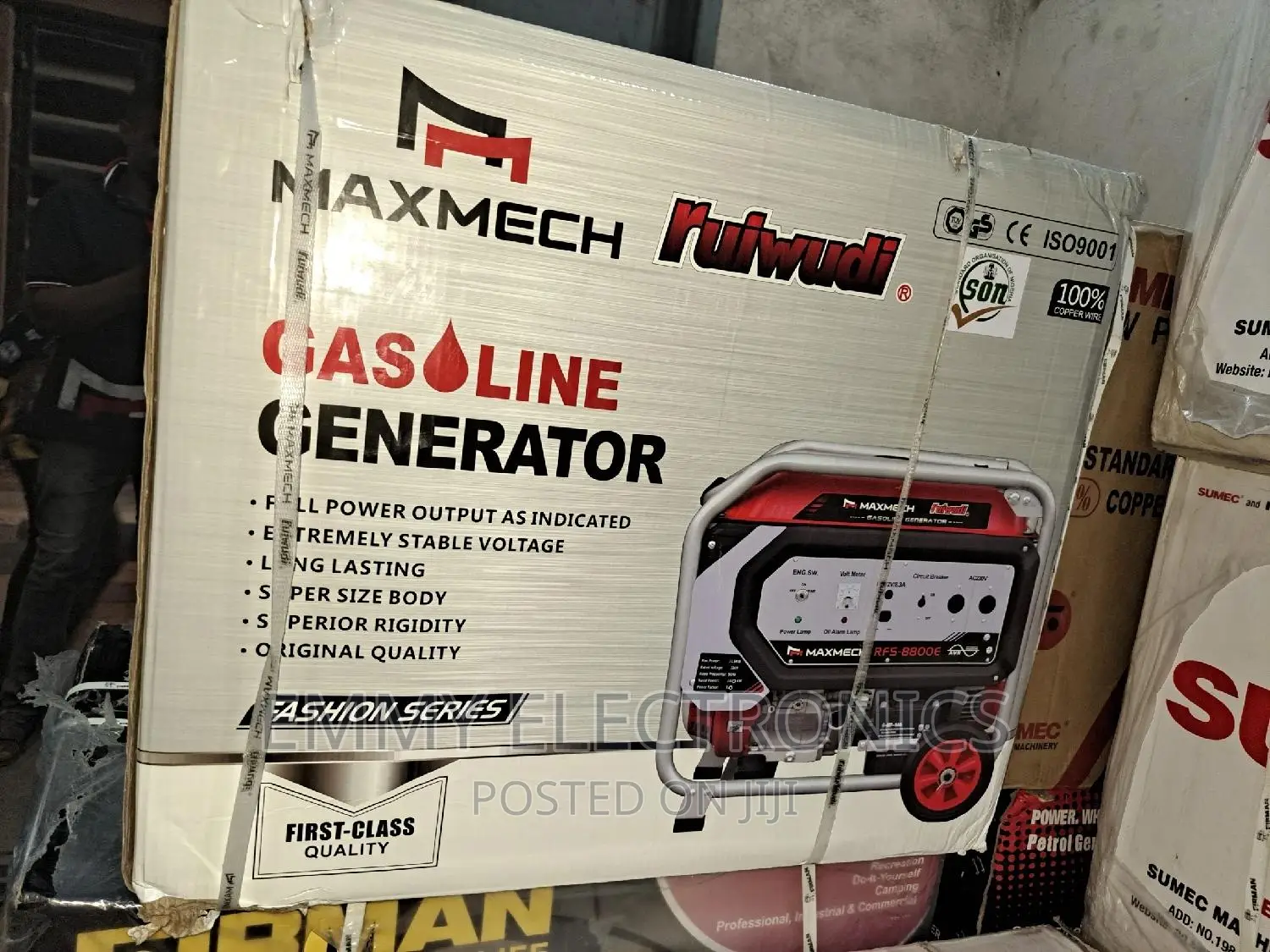 10kva Maxmech Petrol Generator 100% Copper Coil