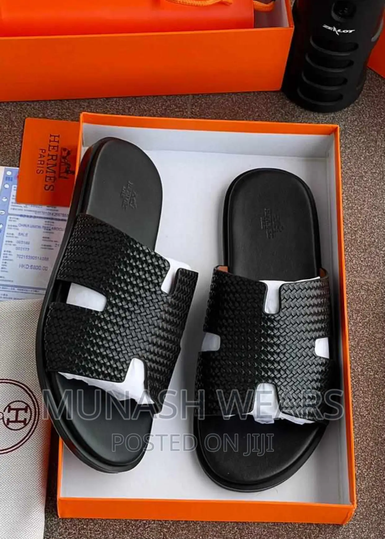 Hermes Quality Leather Slipers