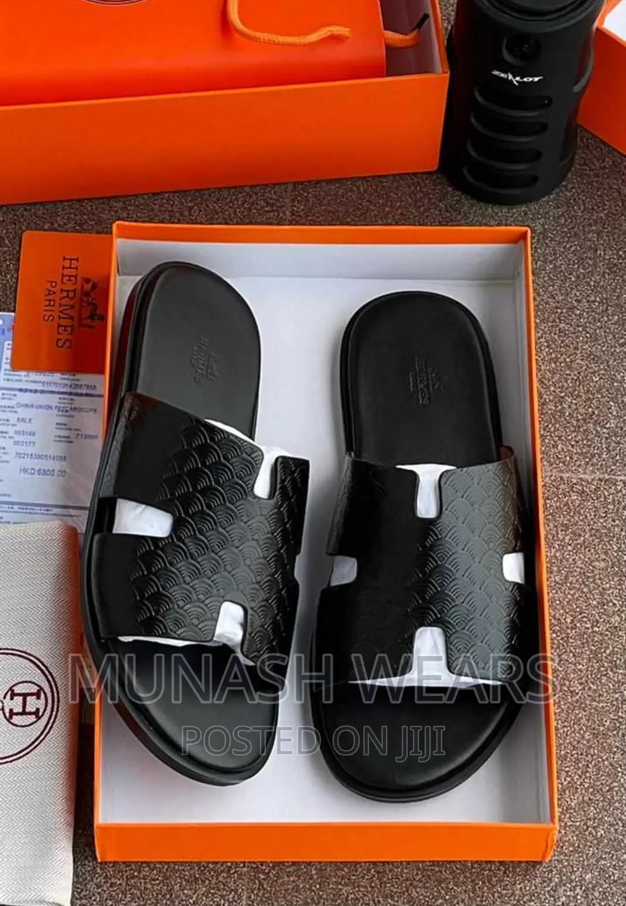 Hermes Quality Leather Slipers