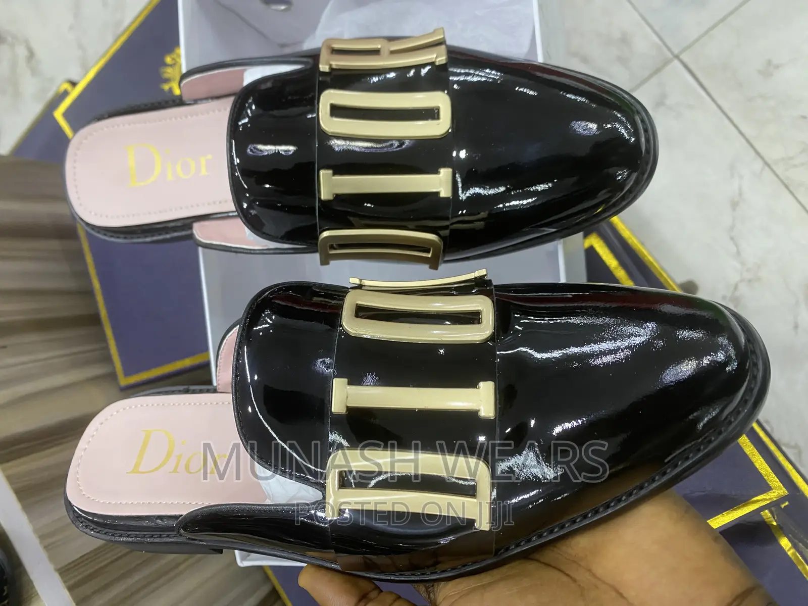 Original Dior Leather Half Shoe