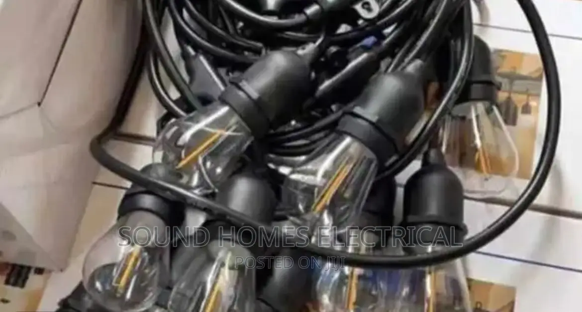 Complete String/Rope Lights With Filament Bulbs