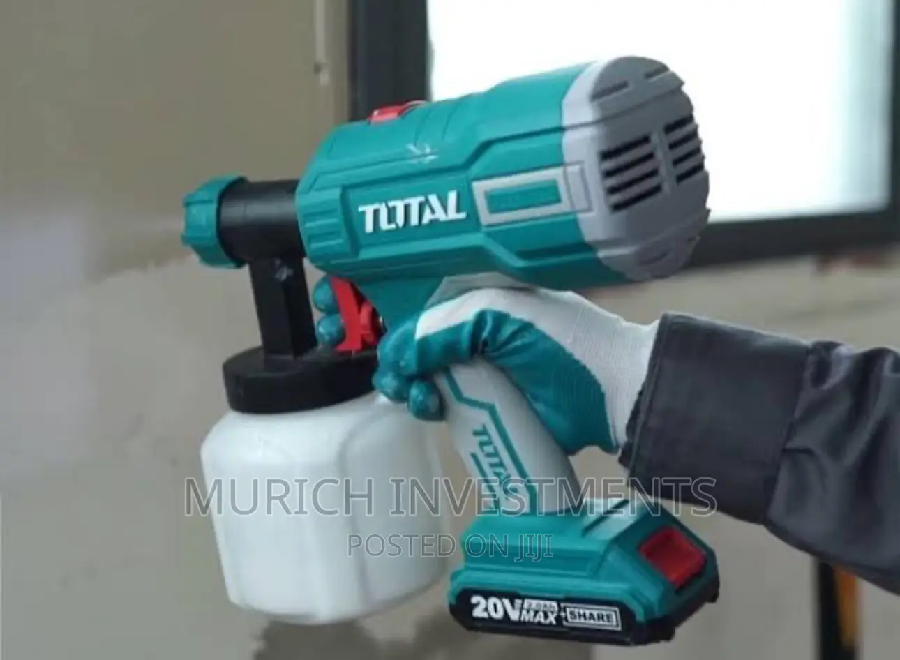 20V Cordless Spray Gun Total With Battery and Charger