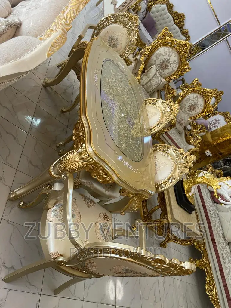 Brand New Royal Dining With Quality Six Chairs Wooden