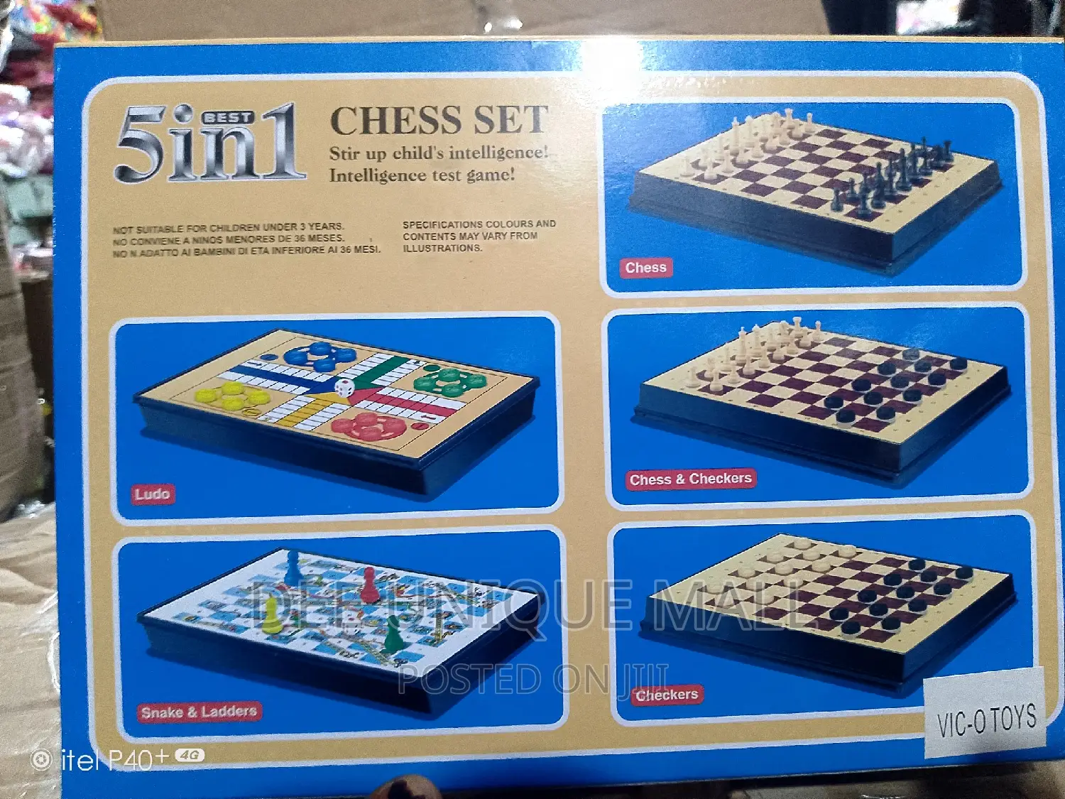 Mini 5 in 1 Chess Board Games