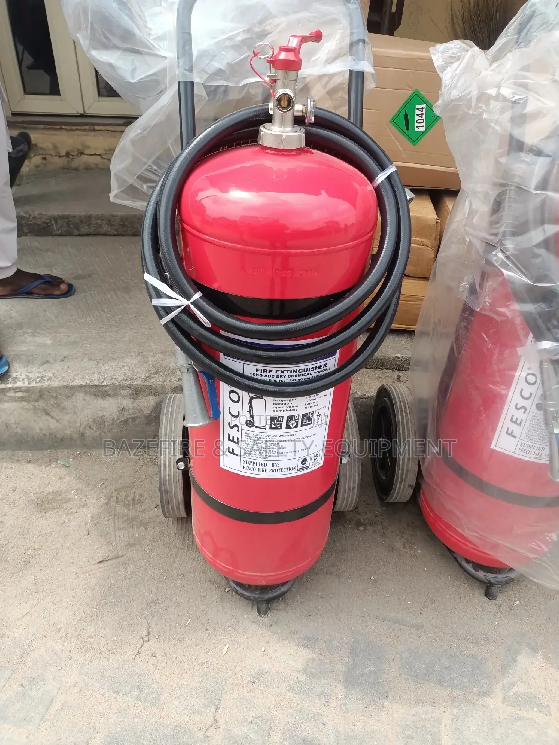 50kg DCP Fire Extinguisher On Wheel
