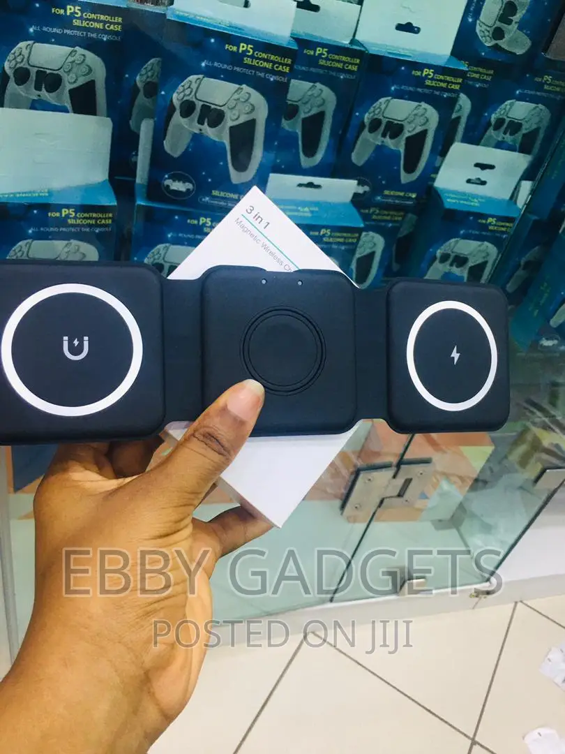 Wireless Charger 3 in 1, Magnetic Charging Station