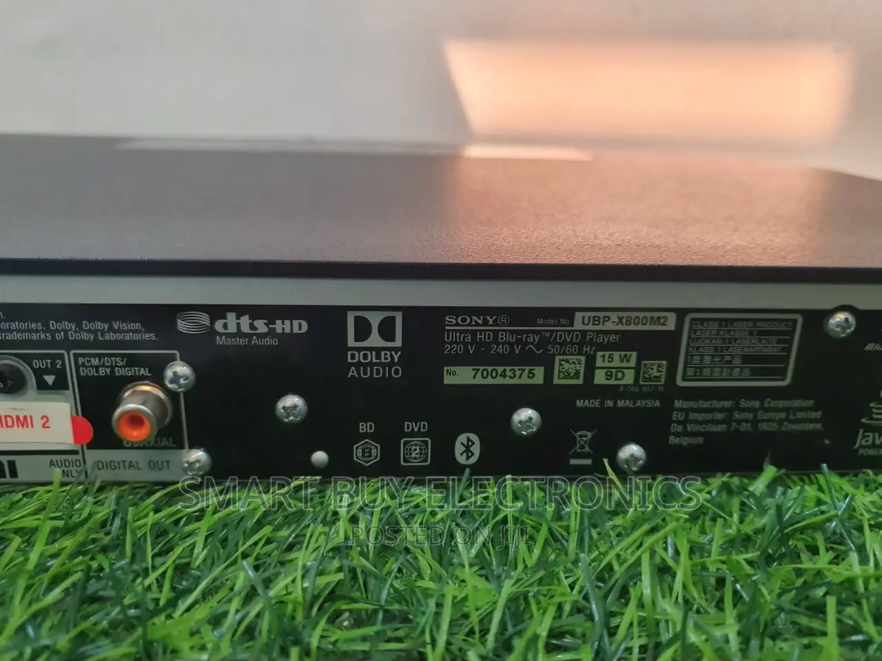 Sony UBP-X800M2 HDR UHD Wi-Fi Blu-Ray Disc Player