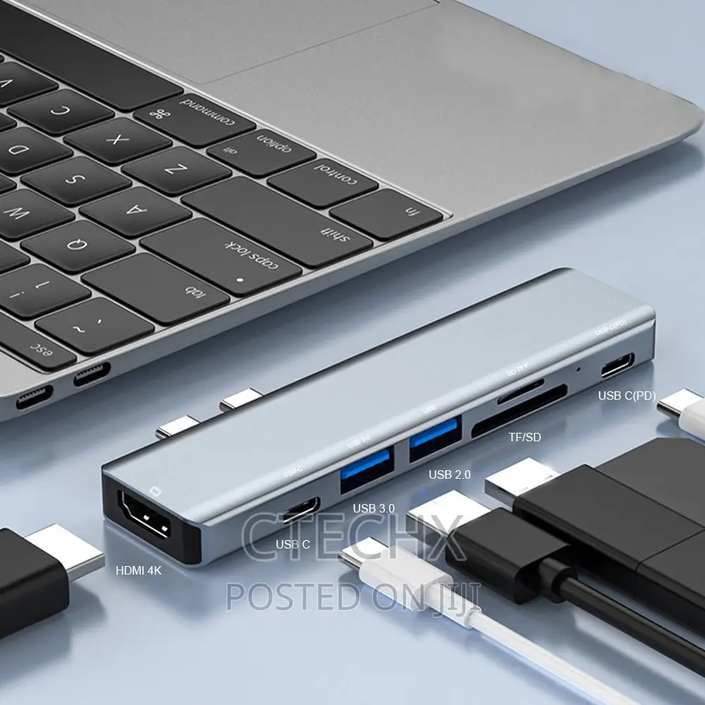 7 in 2 Usb C Adapter for Macbook Pro/Air