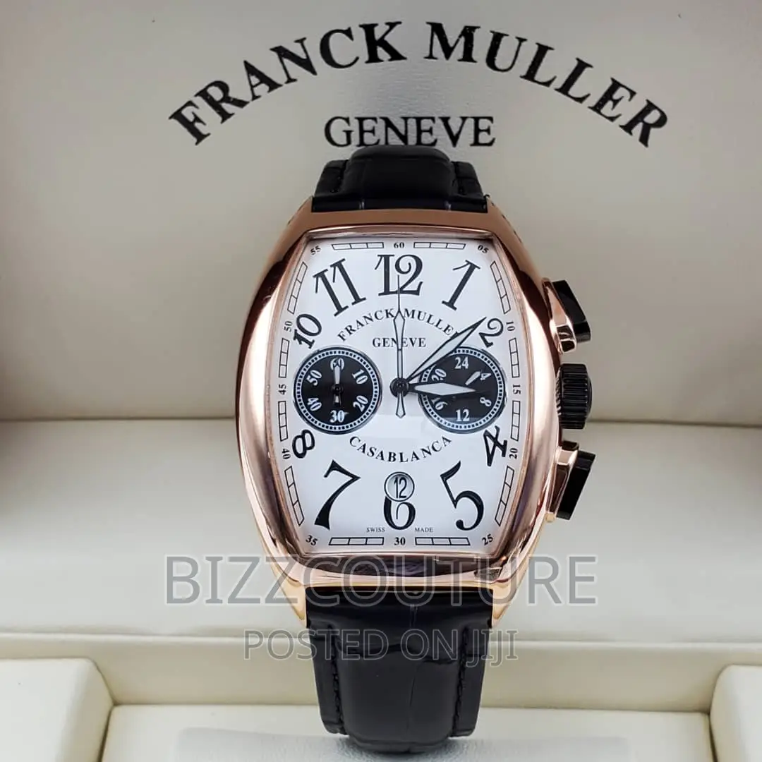 Original FRANCK MULLER Leather Strap Watch Available Instore