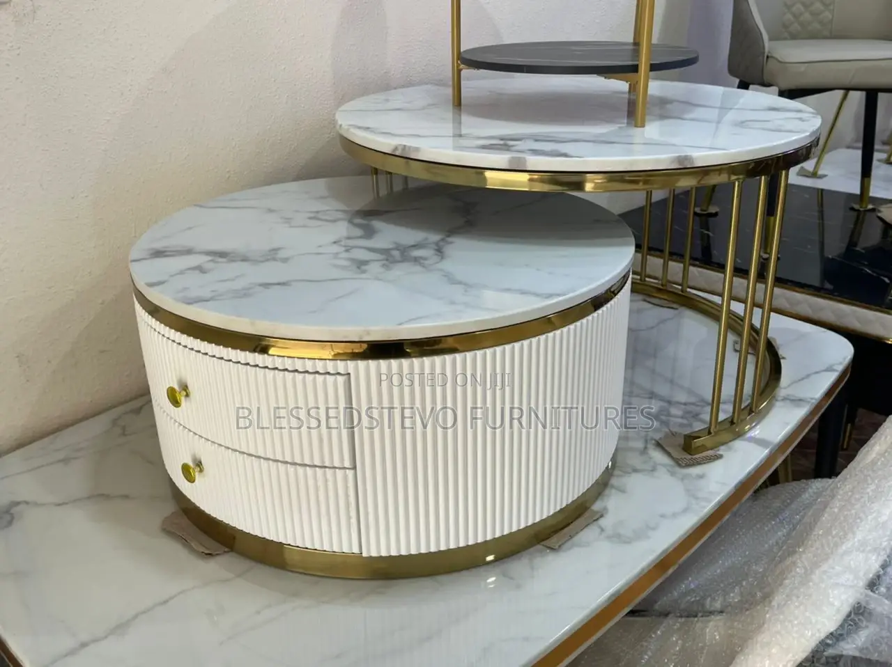 Center Table With Drawers