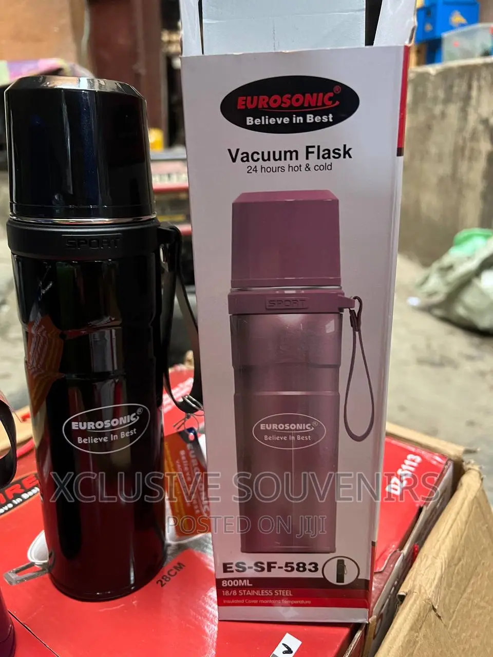 800ml Vacuum Flask (Keeps Drink Hot/Cold for 24hrs)