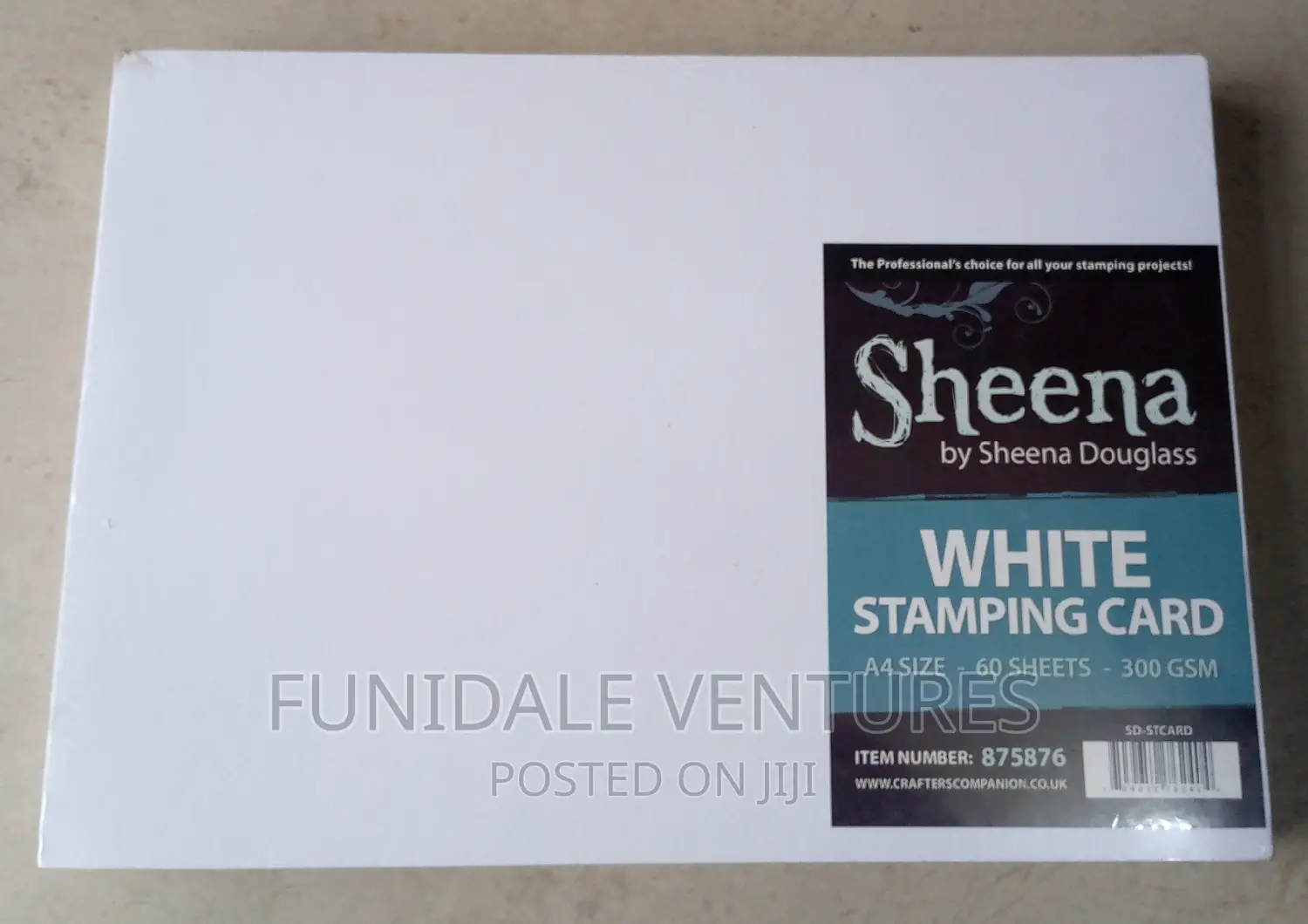60 Sheets White Stamping Card