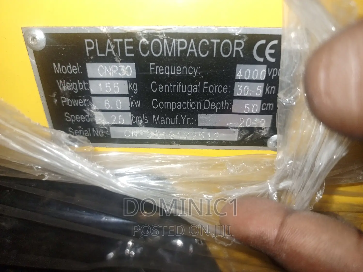 Heavy Duty Plate Compactor Reversible